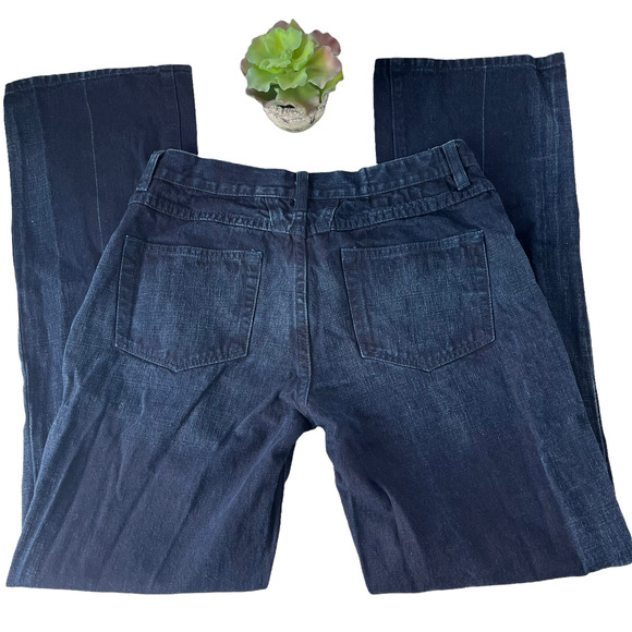 Marithe Francois Girbaud Womens Jeans Size 29 Boot Leg Frayed Pockets Creased - Picture 6 of 12